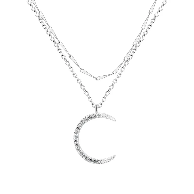 Layered Necklace for Women 2020 New Fashion Jewelry Accessories Moon Pendant Necklaces Choker Gift Japanese Korean Elegant Style
Layered Necklace for Women 2020 New Fashion Jewelry Accessories Moon Pendant Necklaces Choker Gift Japanese Korean Elegant Style