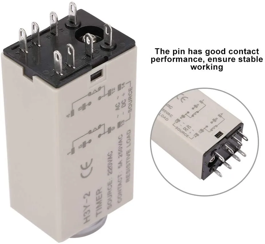 NEW H3Y-2 220VAC Delay Timer Relay 10S Voltage Relay 220V Реле Low Power Consumption Suitable For Electrical Equipment
NEW H3Y-2 220VAC Delay Timer Relay 10S Voltage Relay 220V Реле Low Power Consumption Suitable For Electrical Equipment