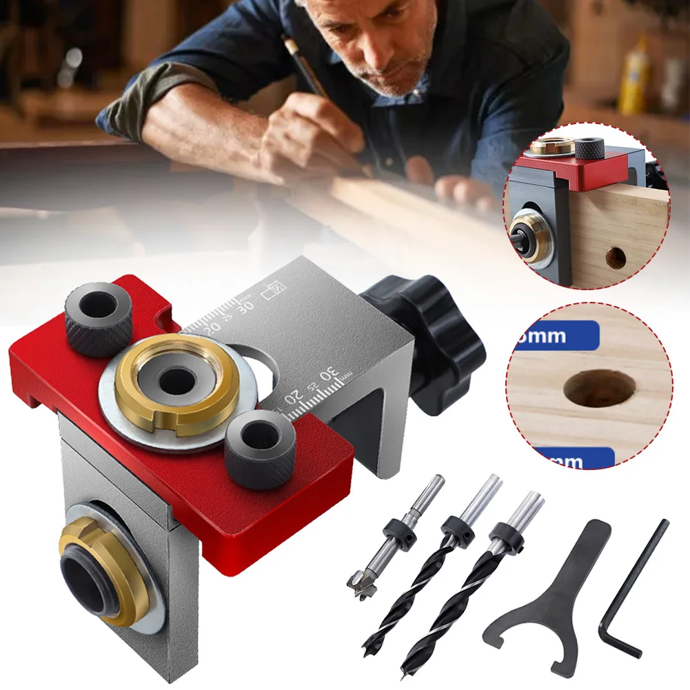 Hot 3 In 1 Pocket Hole Jig Aluminum Alloy Dowel Jig 8/10/15mm Drill Guide Locator for Wood Board Splicing Woodworking Tool CSV
Hot 3 In 1 Pocket Hole Jig Aluminum Alloy Dowel Jig 8/10/15mm Drill Guide Locator for Wood Board Splicing Woodworking Tool CSV