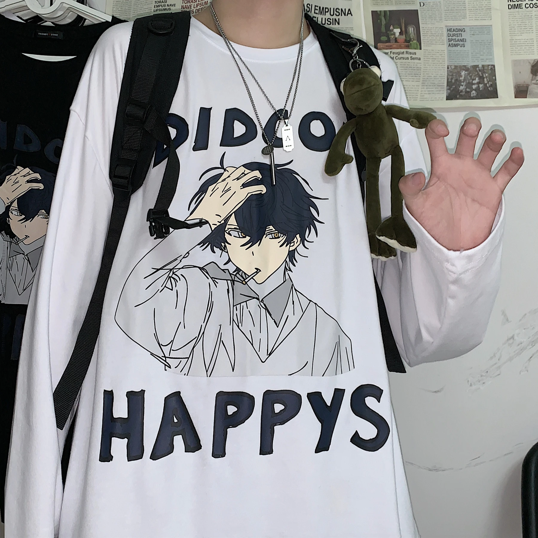 Japanese Long Sleeve for Men Women Streetwear T Shirt Harajuku Tshirt Tee Tops Korean Clothes Anime Graphic Clothing 2021
Japanese Long Sleeve for Men Women Streetwear T Shirt Harajuku Tshirt Tee Tops Korean Clothes Anime Graphic Clothing 2021