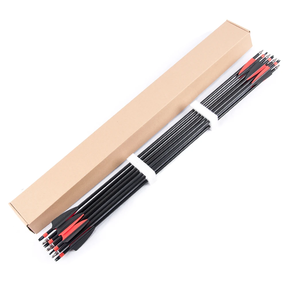 30"Fiberglass Arrows for Compound &Recurve Bow Shooting Practice,Archery Training Arrows with Durable Shaft Blunt Tip,Pack of 12
30"Fiberglass Arrows for Compound &Recurve Bow Shooting Practice,Archery Training Arrows with Durable Shaft Blunt Tip,Pack of 12