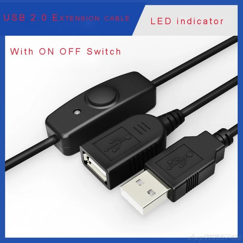 Data Sync USB 2.0 Extender Cord USB Extension Cable With ON OFF Switch LED Indicator for Raspberry Pi PC USB Fan LED Lamp USB
Data Sync USB 2.0 Extender Cord USB Extension Cable With ON OFF Switch LED Indicator for Raspberry Pi PC USB Fan LED Lamp USB