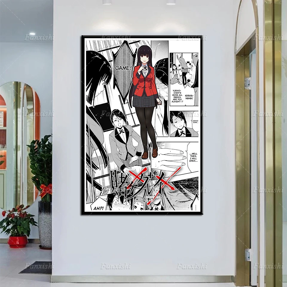 Kakegurui Yumeko Jabami Anime Canvas Poster Home Bedroom Decor Prints Pictures Modern Living Room Wall Cuadros Painting Gift
Kakegurui Yumeko Jabami Anime Canvas Poster Home Bedroom Decor Prints Pictures Modern Living Room Wall Cuadros Painting Gift