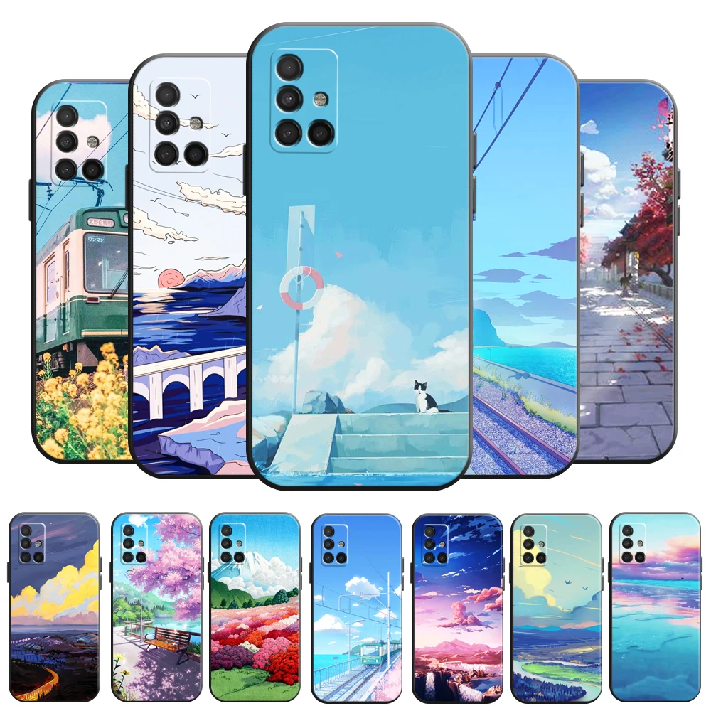 Cartoon Seasonal Landscape Case for Samsung A21S A217F A31 A315F A52 A52S A72 A32 A22 A42 M42 5G 4G Liquid Silicone Cover Funda
Cartoon Seasonal Landscape Case for Samsung A21S A217F A31 A315F A52 A52S A72 A32 A22 A42 M42 5G 4G Liquid Silicone Cover Funda