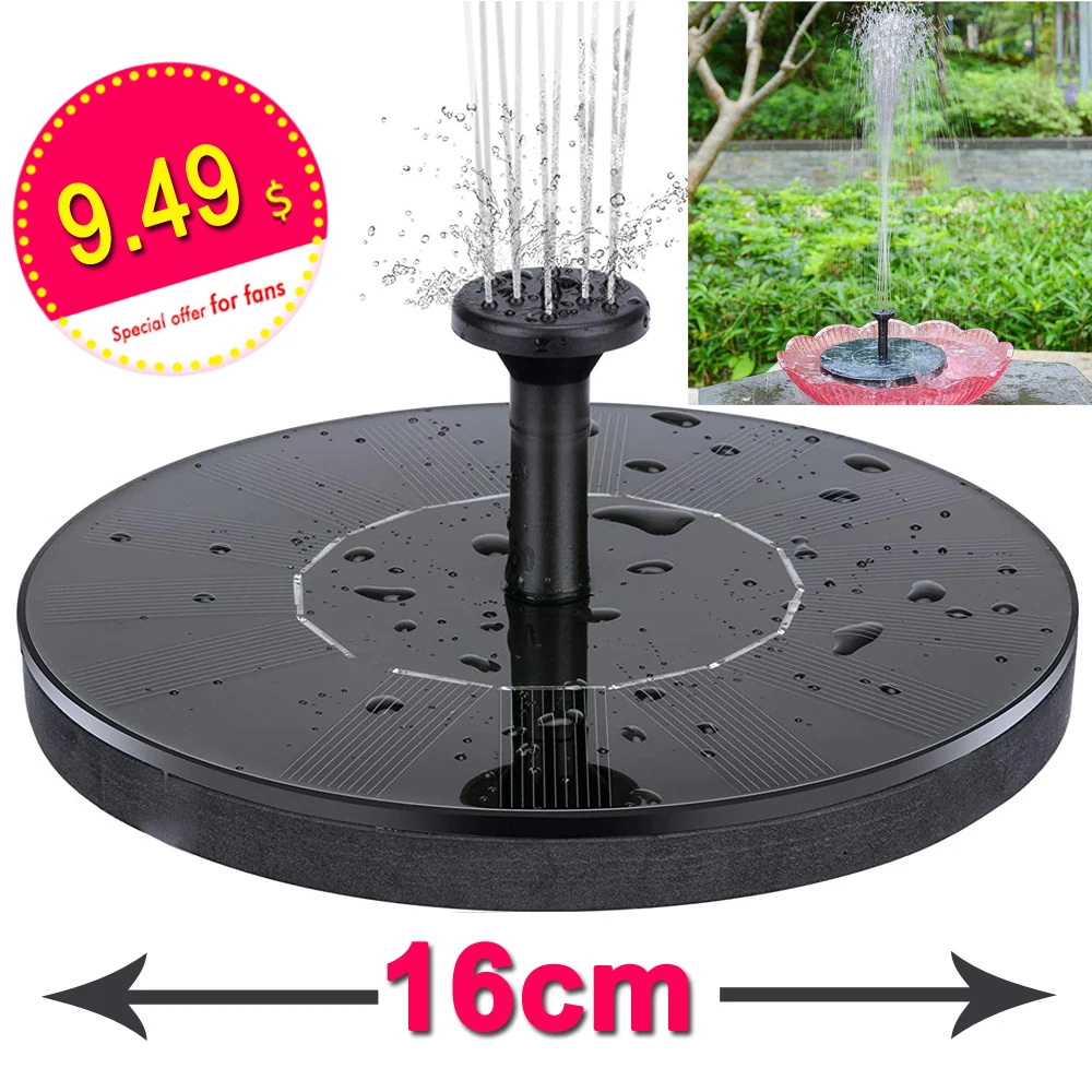 Floating Solar Fountain Garden Waterfall Fountain Pool Pond Bird Bath Solar Panel Powered Fountain Water Pump Garden Decoration
Floating Solar Fountain Garden Waterfall Fountain Pool Pond Bird Bath Solar Panel Powered Fountain Water Pump Garden Decoration