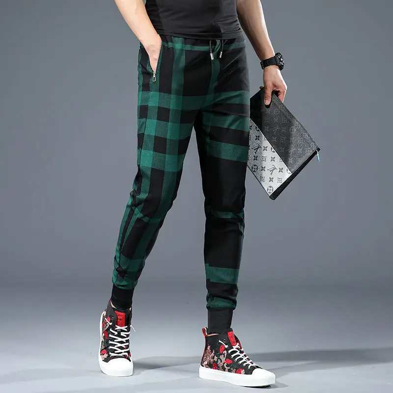 Summer thin sports casual pants men's Korean slim color matching Leggings trend versatile elastic slim pants 2021
Summer thin sports casual pants men's Korean slim color matching Leggings trend versatile elastic slim pants 2021