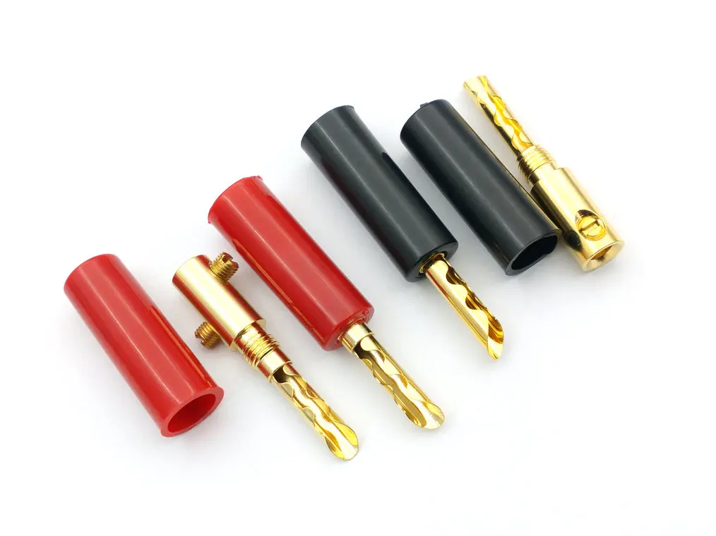 20pcs 24k gold plated BFA 4mm Banana Plug hifi Speaker cable Connector
20pcs 24k gold plated BFA 4mm Banana Plug hifi Speaker cable Connector