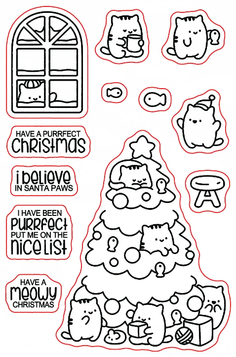 Transparent Clear stamp and cutting dies DIY Christmas Silicone Seals Scrapbooking / Card Making/Photo Album Decoration
Transparent Clear stamp and cutting dies DIY Christmas Silicone Seals Scrapbooking / Card Making/Photo Album Decoration