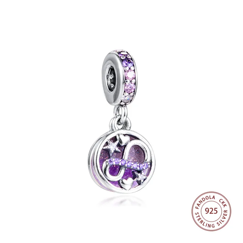 Fits Original Bracelets 925 Sterling Silver Glittering Infinity Hearts & Stars Dangle Charms Beads for Jewelry Making Kralen
Fits Original Bracelets 925 Sterling Silver Glittering Infinity Hearts & Stars Dangle Charms Beads for Jewelry Making Kralen