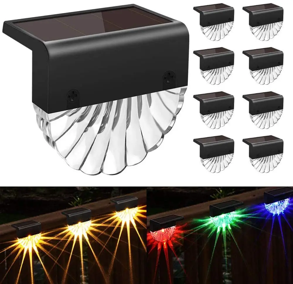 Solar Deck Light Outdoor Waterproof LED Solar Fence Lights for Patio Stairs Yard Garden Step Warm White/Color Changing Lighting
Solar Deck Light Outdoor Waterproof LED Solar Fence Lights for Patio Stairs Yard Garden Step Warm White/Color Changing Lighting