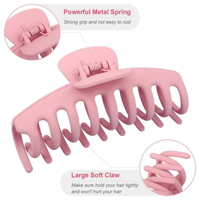 12pcs Sweet Colorful Hair Claws Simple Acrylic Oval Hollow Scrub Grasp Clip Big Hair Claws For Women Makeup Hair Accessories
12pcs Sweet Colorful Hair Claws Simple Acrylic Oval Hollow Scrub Grasp Clip Big Hair Claws For Women Makeup Hair Accessories
