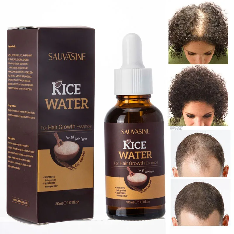 Natural Rice Water Hair Growth Essence Promote Hair Regrowth Fast Repair Dry Hair Nourish Hair Roots Anti Hair Loss Man Woman
Natural Rice Water Hair Growth Essence Promote Hair Regrowth Fast Repair Dry Hair Nourish Hair Roots Anti Hair Loss Man Woman