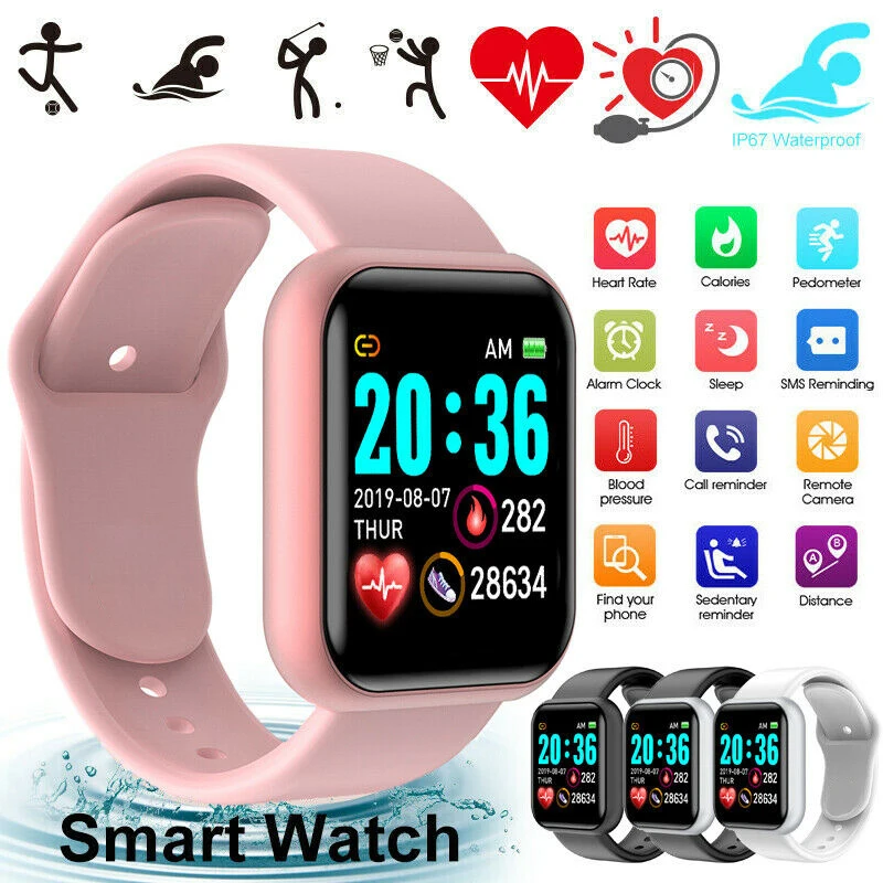 Fitness Tracker Men Smartwatch Heart Rate Health Sports Smart Watch Women Bluetooth Wrist Wristwatches for Android and IOS
Fitness Tracker Men Smartwatch Heart Rate Health Sports Smart Watch Women Bluetooth Wrist Wristwatches for Android and IOS