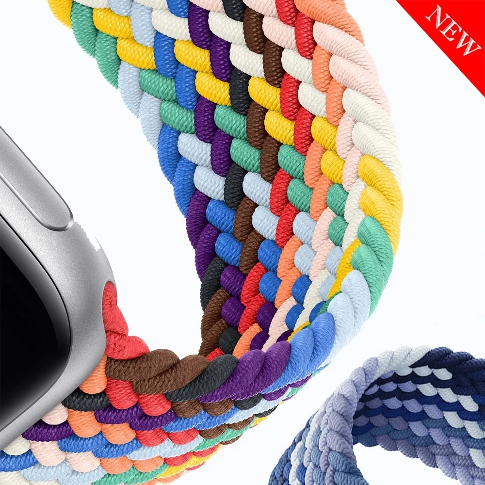 Плетеная сольная петля для Apple Watch band 41 мм 45 мм 44 мм 40 мм 38 мм 42 мм эластичный нейлоновый браслет для iWatch Series 7 6 SE 5 4
Плетеная сольная петля для Apple Watch band 41 мм 45 мм 44 мм 40 мм 38 мм 42 мм эластичный нейлоновый браслет для iWatch Series 7 6 SE 5 4