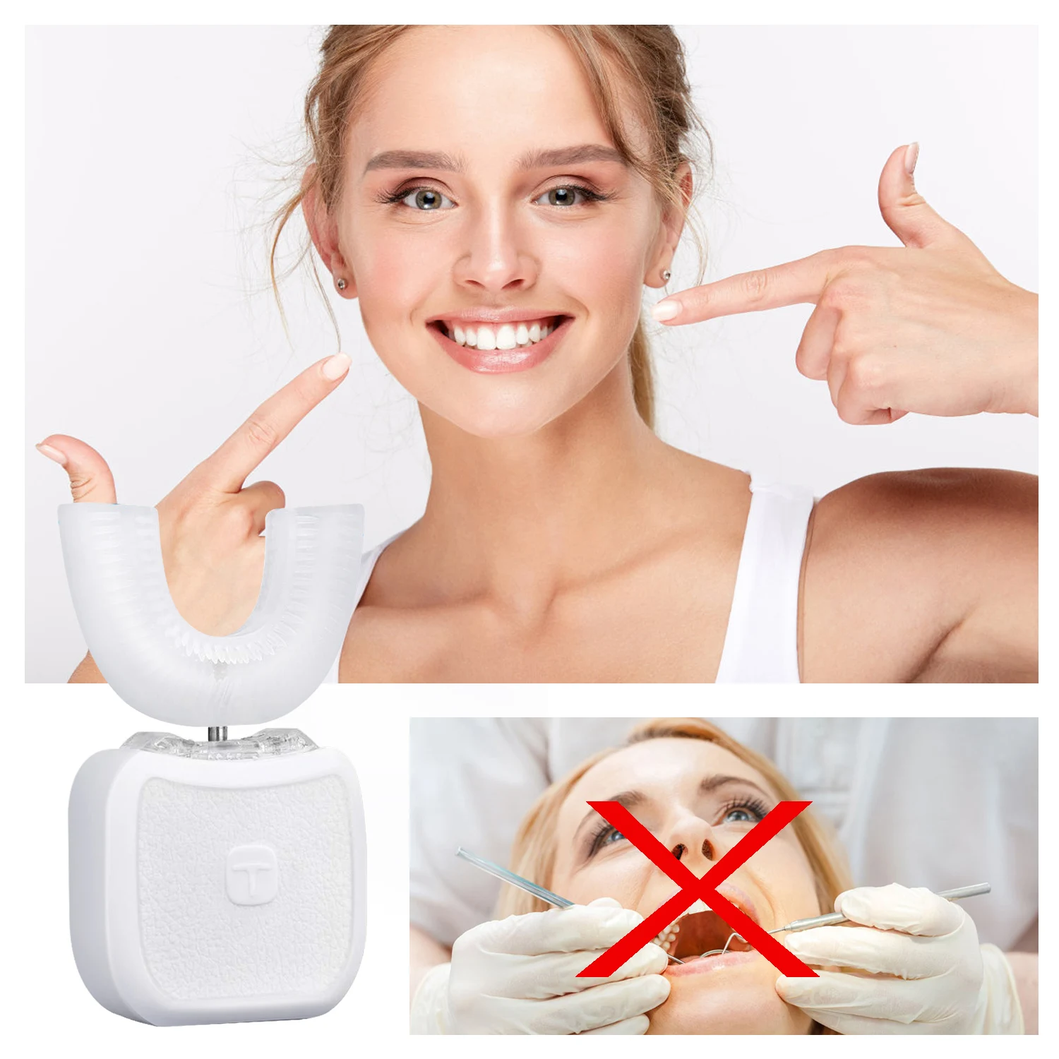 Ultrasonic Automatic Toothbrush Whitening Tool USB Charged 360 Electric Sonic Toothbrush Kit with LED Light Electric Teethbrush
Ultrasonic Automatic Toothbrush Whitening Tool USB Charged 360 Electric Sonic Toothbrush Kit with LED Light Electric Teethbrush