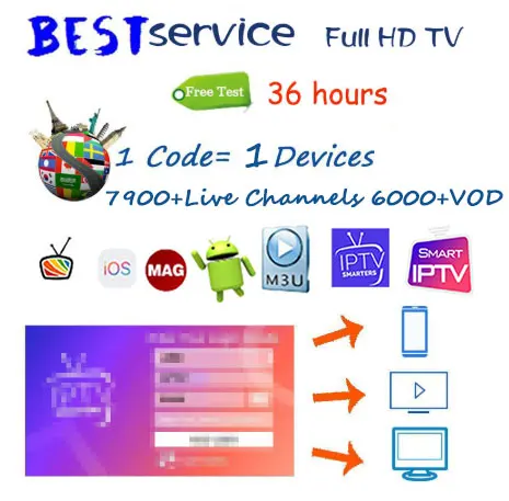 HD Smarter pro IPTV M3U XXX Multi Devices Smart TV MAG250 STB VLC IOS PC Free Test 24-36h
HD Smarter pro IPTV M3U XXX Multi Devices Smart TV MAG250 STB VLC IOS PC Free Test 24-36h