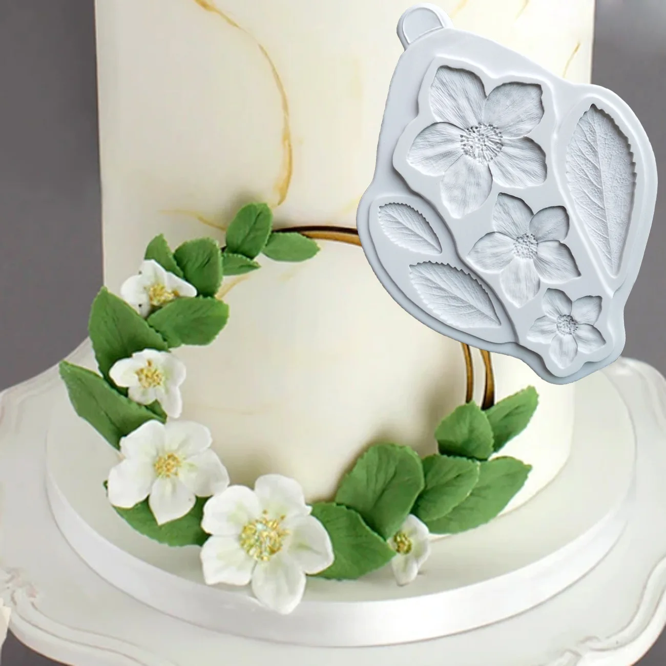 Pretty Leaves Silicone Fondant Molds Wedding Cake Decorating Tools, Cake Molds For Baking Chocolate Resin Molds AD1060
Pretty Leaves Silicone Fondant Molds Wedding Cake Decorating Tools, Cake Molds For Baking Chocolate Resin Molds AD1060