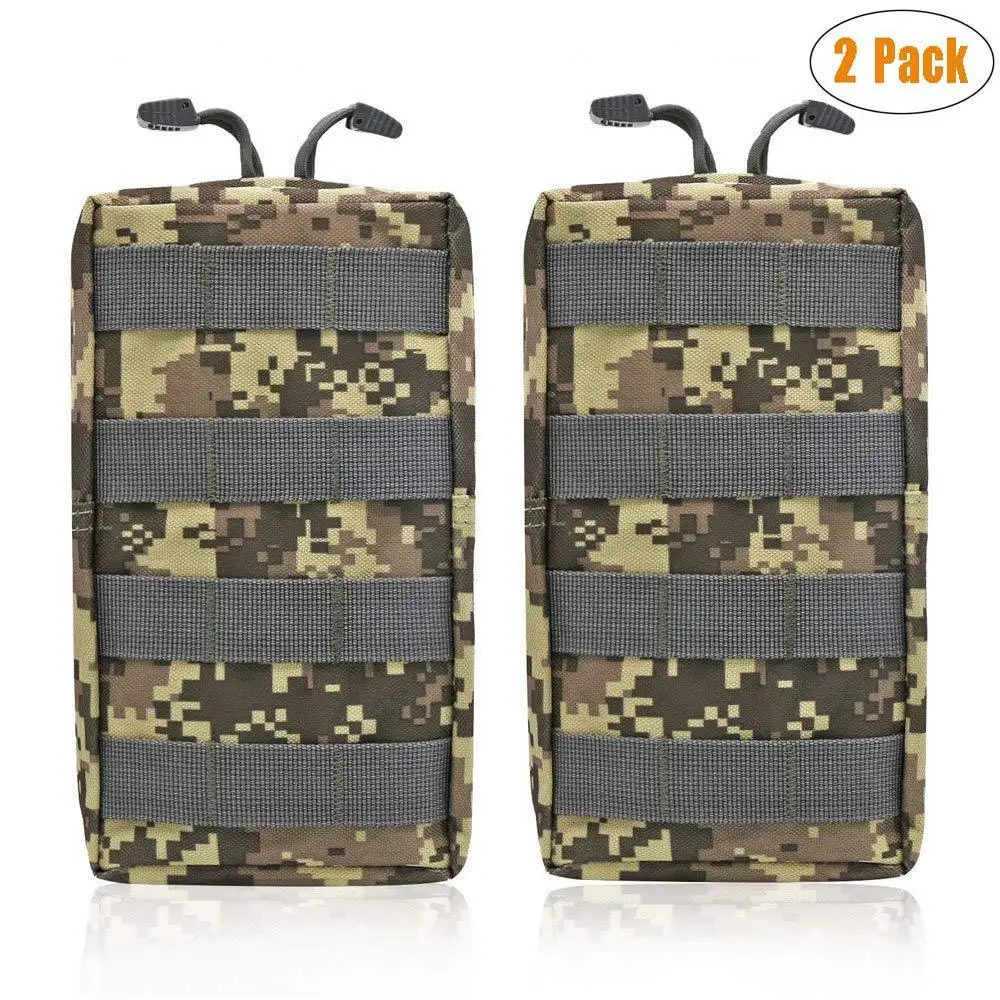 

Tactical Utility Molle Pouch EDC Gadget Bag Webbing 1000D Nylon Compact Water-resistant Multi-purpose Gear Hanging Accessory Bag