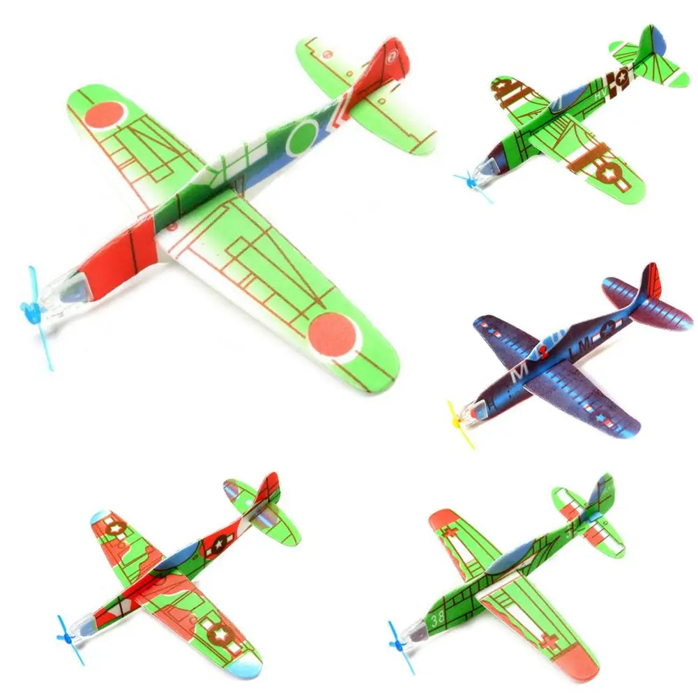 

5 шт. DIY ручной бросок Летающий планер пены самолет модели самолетов детская игрушка в подарок