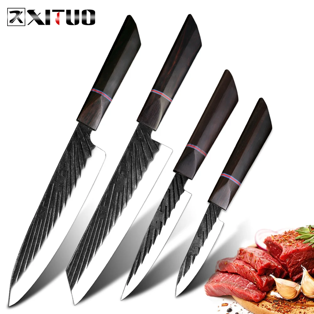 XITUO Kitchen Knife Set 440C High Carbon Steel Chef Knife Japanese Butcher Knives Cleaver Santoku Slicing Utility Paring knife
XITUO Kitchen Knife Set 440C High Carbon Steel Chef Knife Japanese Butcher Knives Cleaver Santoku Slicing Utility Paring knife