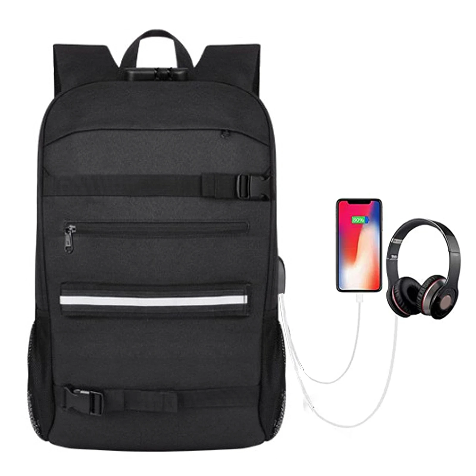 Business College School Backpack Skateboard Backpack with Skateboard Straps Waterproof Inch Laptop Backpack with Anti-theft Lock
Business College School Backpack Skateboard Backpack with Skateboard Straps Waterproof Inch Laptop Backpack with Anti-theft Lock