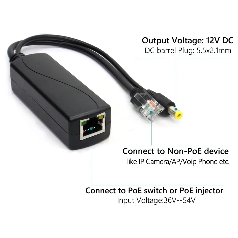 Poe splitte POE-кабель POE-разветвитель инжектор Пассивный адаптер Power Over Ethernet кабель RJ45