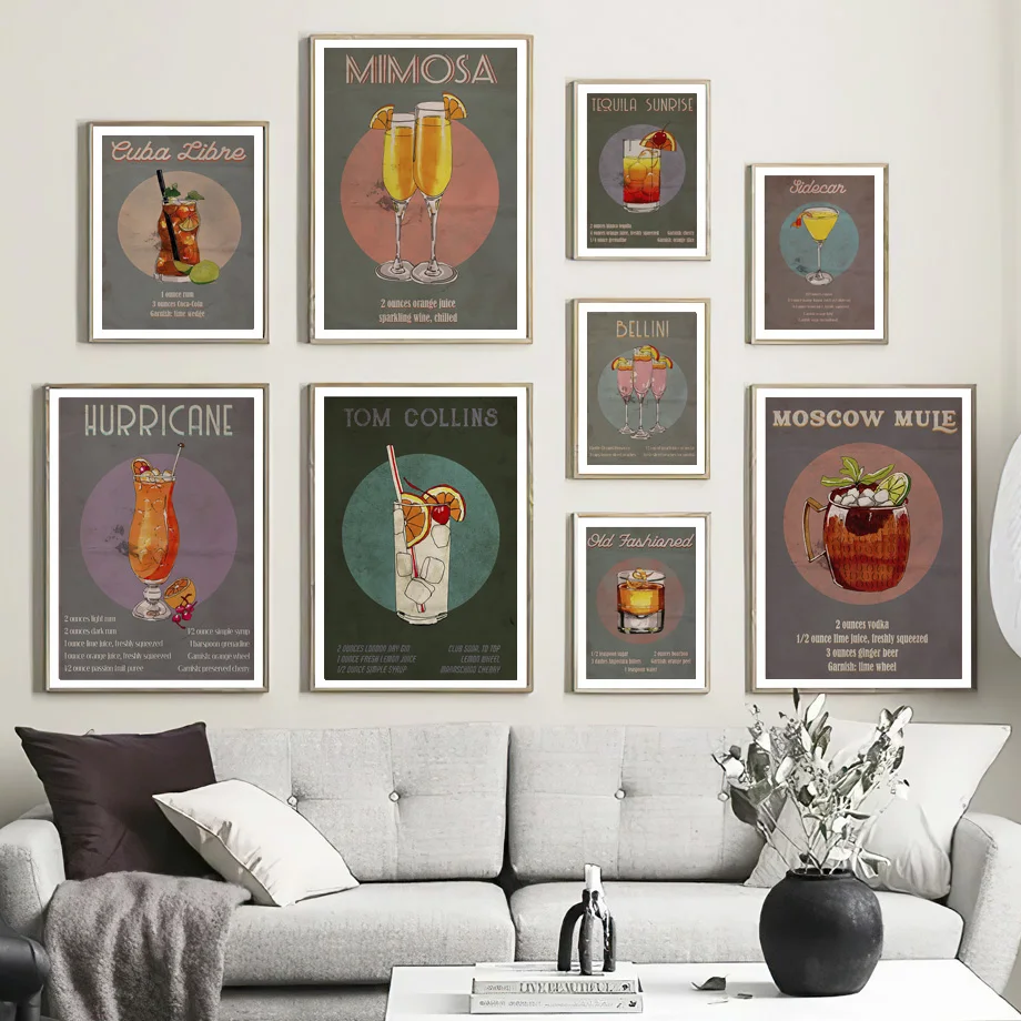 Cuba Libre Tequila Sunrise Whiskey Cocktail Wall Art Prints Canvas Painting Nordic Poster Decor Pictures For Kitchen Bar Room
Cuba Libre Tequila Sunrise Whiskey Cocktail Wall Art Prints Canvas Painting Nordic Poster Decor Pictures For Kitchen Bar Room