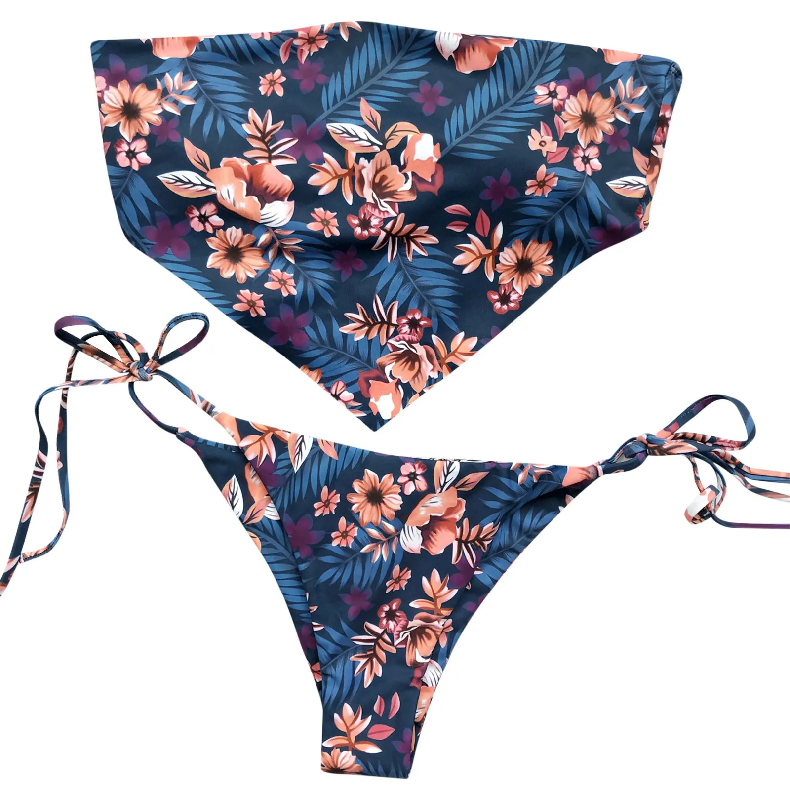 Foohoostore Women's Sexy Flower Printing Bikini Off-shoulder Square Collar Tops Briefs Swimsuit Classic Bare Midriff 2Pcs Set
Foohoostore Women's Sexy Flower Printing Bikini Off-shoulder Square Collar Tops Briefs Swimsuit Classic Bare Midriff 2Pcs Set
