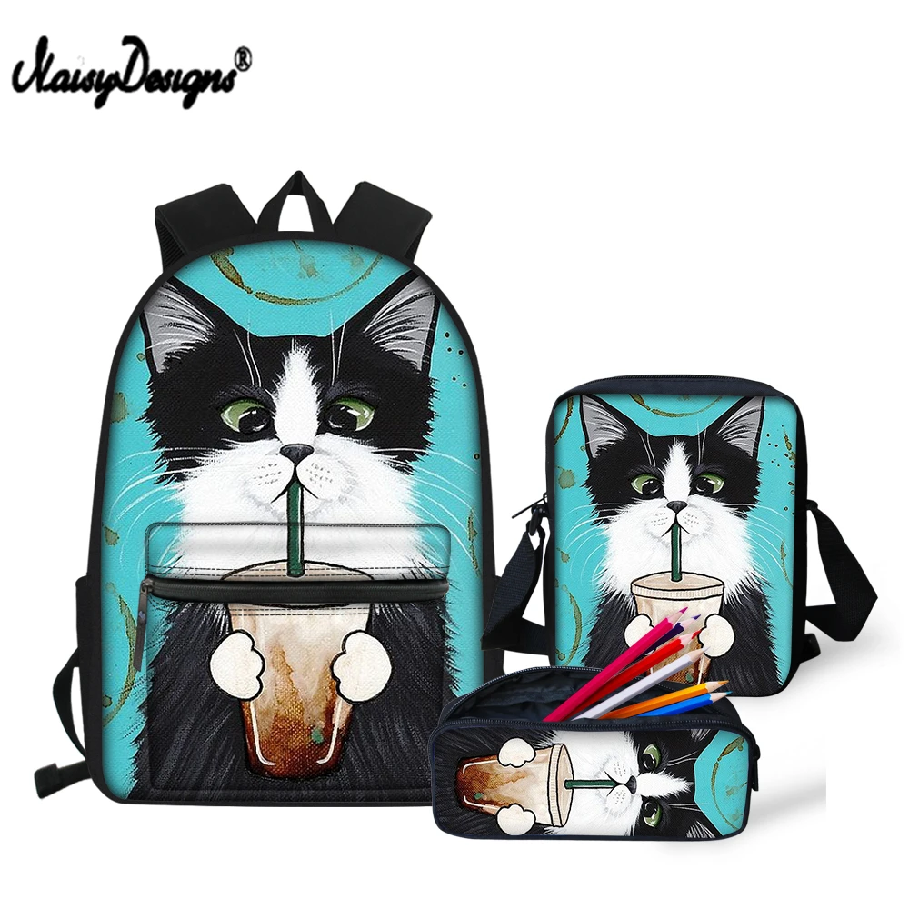 NOISYDESIGNS 3 шт./компл. школьные сумки для кошек детский мультяшный школьный рюкзак с изображением животного для девочек книжная сумка студенче...
NOISYDESIGNS 3 шт./компл. школьные сумки для кошек детский мультяшный школьный рюкзак с изображением животного для девочек книжная сумка студенче...