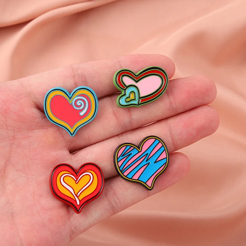 Graffiti Heart Enamel Pin Custom Love Vortex Brooches Badges for Bag Clothes Punk Cool Lovers Jewelry Gift for Girl Friend
Graffiti Heart Enamel Pin Custom Love Vortex Brooches Badges for Bag Clothes Punk Cool Lovers Jewelry Gift for Girl Friend