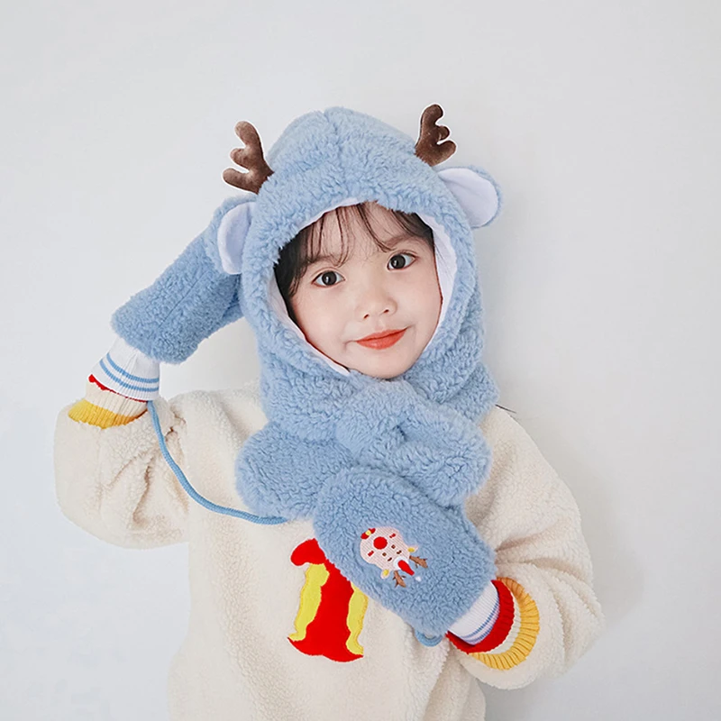 High Quality Christmas Elk Hat Autumn Winter Plush Scarf Glove Integrated Hat Simple Warm Children's Comfortable Pullover Hat
High Quality Christmas Elk Hat Autumn Winter Plush Scarf Glove Integrated Hat Simple Warm Children's Comfortable Pullover Hat