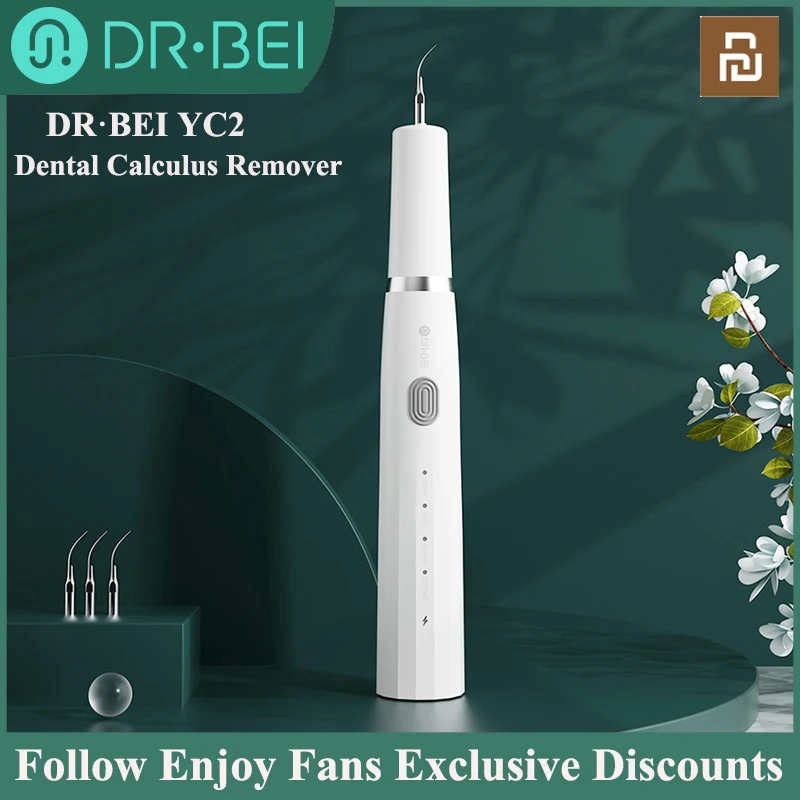 

DRÂ·BEI YC2 Dental Calculus Remover Electric Tartar Stain Remover Ultrasonic Rechargeable Tooth Whitening Scaler Cleaning Tools