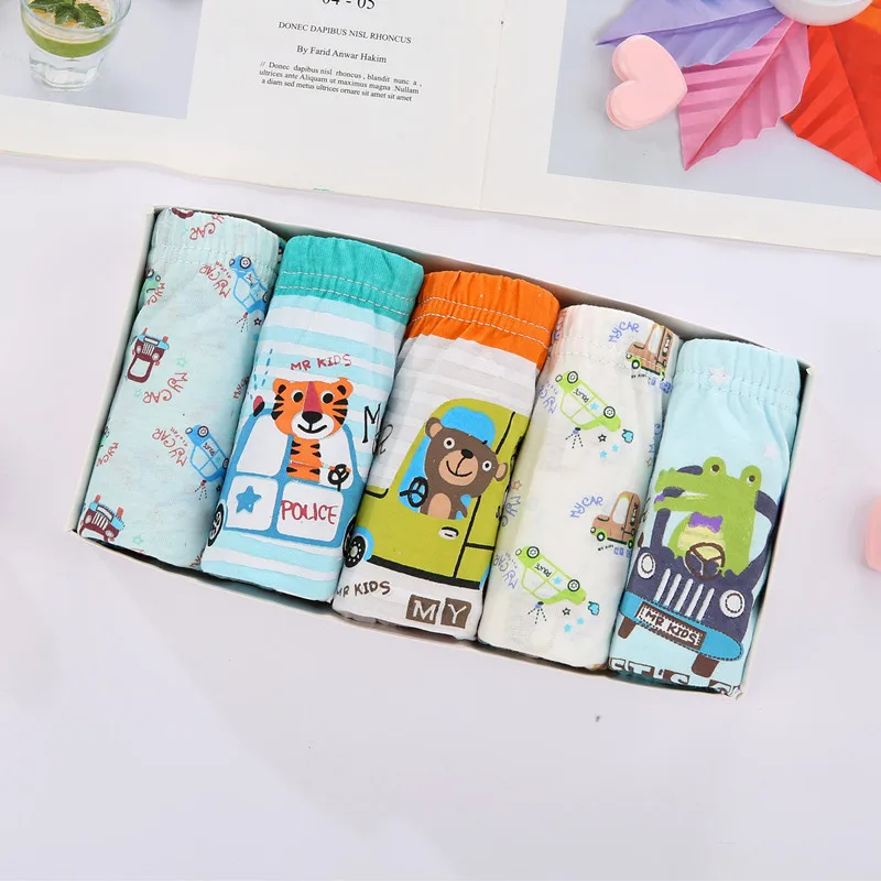 5 Pcs/Lot Boys Underwear Cotton Kids Panties Elastic Breathable Briefs Boys Cartoon Children Underpants Comfortable Kid Knickers
5 Pcs/Lot Boys Underwear Cotton Kids Panties Elastic Breathable Briefs Boys Cartoon Children Underpants Comfortable Kid Knickers
