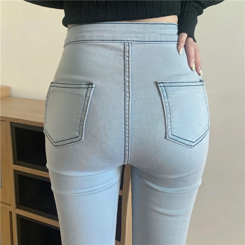 Stretchy High Waist Women Jeans Streetwear Korean Fashion Pants Casual Straight 2021 Summer Vintage Skinny Ladies Denim Trouser
Stretchy High Waist Women Jeans Streetwear Korean Fashion Pants Casual Straight 2021 Summer Vintage Skinny Ladies Denim Trouser