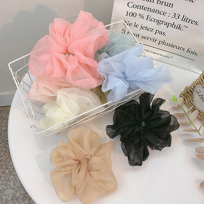Fashion Solid Color Organza Elastic Hair Rubber Bands Sweet Hair Tie Rope For Women Girl Korean Ponytail Holder Hair Accessories
Fashion Solid Color Organza Elastic Hair Rubber Bands Sweet Hair Tie Rope For Women Girl Korean Ponytail Holder Hair Accessories