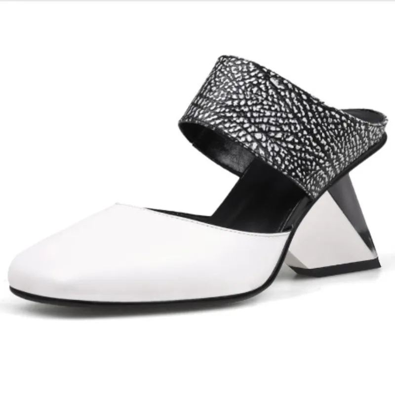 Fanyuan Women Sandals Sexy Leather Women Slippers Strange High Heel Shoes Woman Peep Toe Slides Big Size Black Party Shoes
Fanyuan Women Sandals Sexy Leather Women Slippers Strange High Heel Shoes Woman Peep Toe Slides Big Size Black Party Shoes