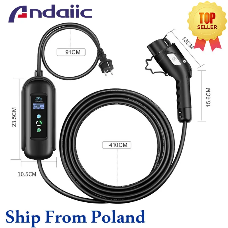 Car Charger type 2 Portable EV Charging Box Cable Switchable 8/10/13/16A Schuko Plug Electric Vehicle EVSE
Car Charger type 2 Portable EV Charging Box Cable Switchable 8/10/13/16A Schuko Plug Electric Vehicle EVSE
