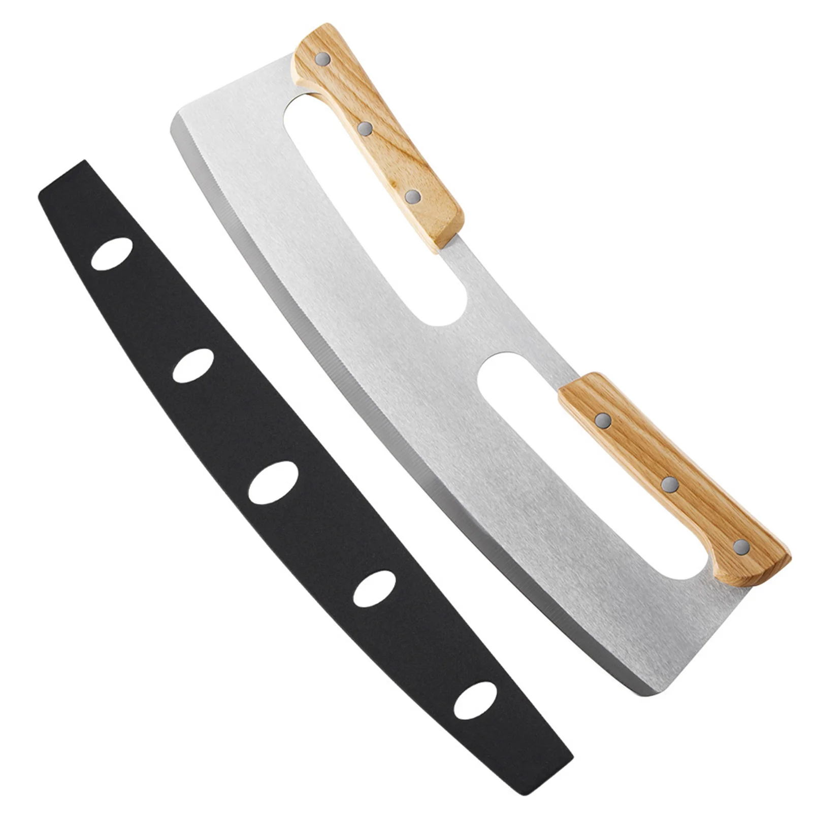 High Pizza Cutter with Wooden Handles Stainless Steel Pizza Slicer Wheel Kitchen Tool For Home Event Party
High Pizza Cutter with Wooden Handles Stainless Steel Pizza Slicer Wheel Kitchen Tool For Home Event Party