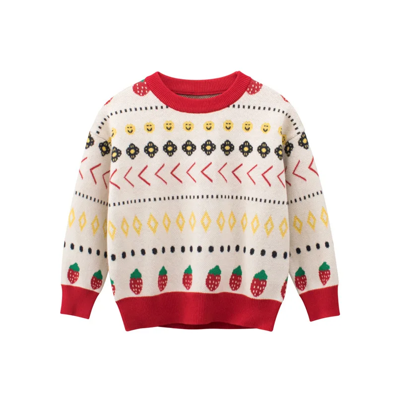 Casual Kids Girls Boys Knit Sweaters Autumn Winter Cartoon Loose Jumpers Children Round Collar Long Sleeve Pullover Tops New
Casual Kids Girls Boys Knit Sweaters Autumn Winter Cartoon Loose Jumpers Children Round Collar Long Sleeve Pullover Tops New