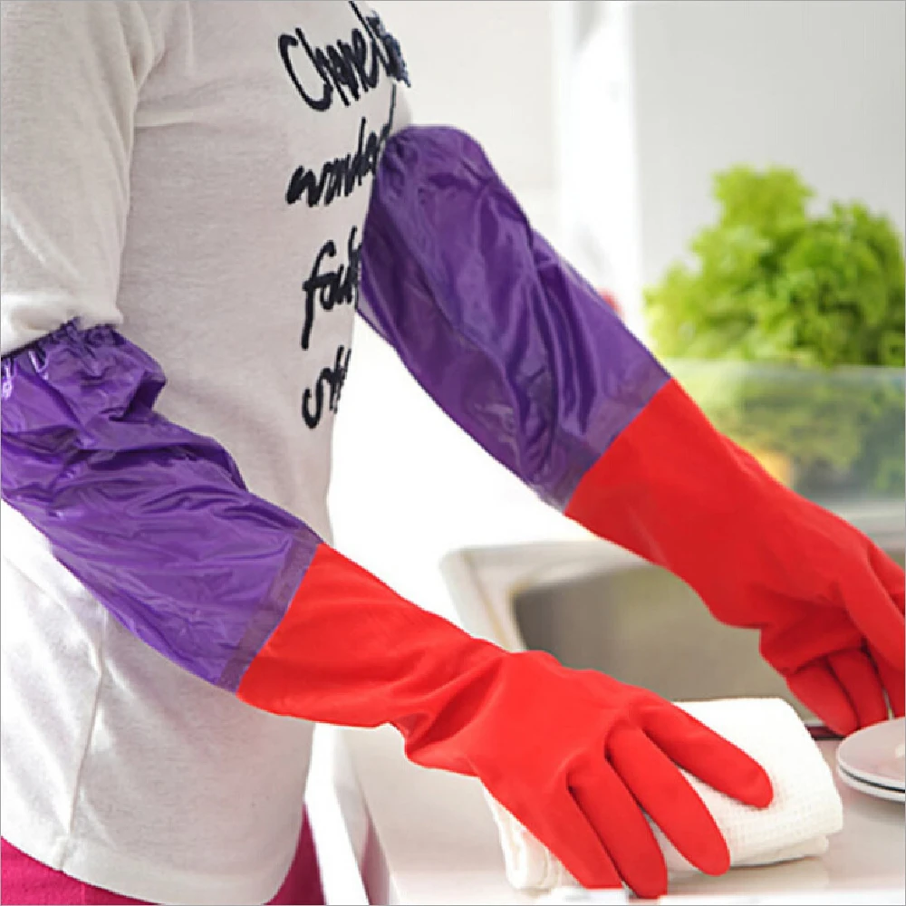 Waterproof latex glove Dish washing accessory Long sleeves Wool rubber with velvet bowl and dishes clean home furnishing
Waterproof latex glove Dish washing accessory Long sleeves Wool rubber with velvet bowl and dishes clean home furnishing