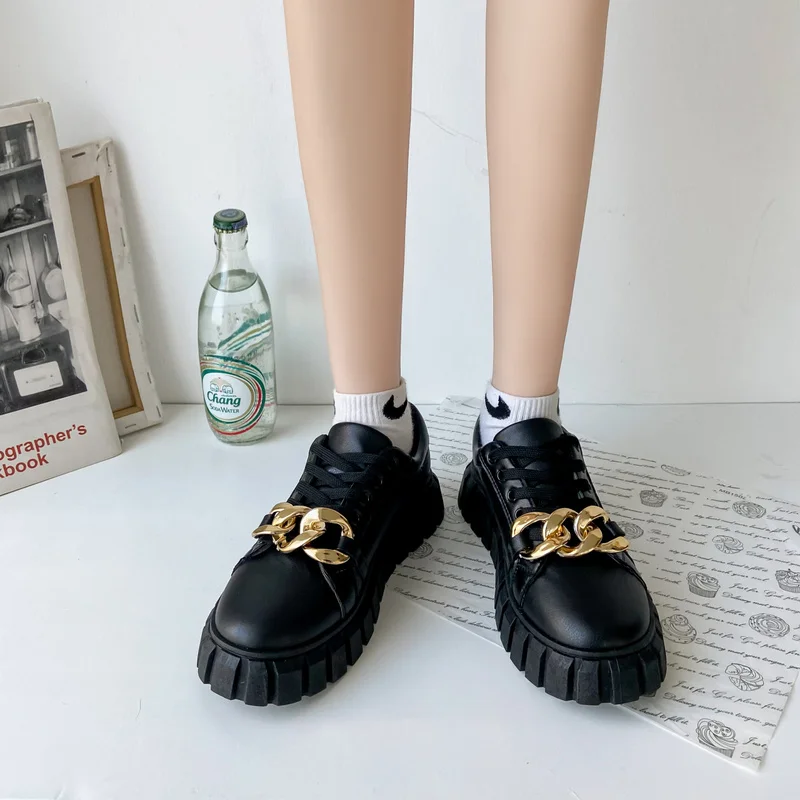 Large Size Women's Shoes Flat Oxford Shoes Spring and Autumn 2022 Metal Decoration Platform Casual Shoes Ladies Sneakers 36-42
Large Size Women's Shoes Flat Oxford Shoes Spring and Autumn 2022 Metal Decoration Platform Casual Shoes Ladies Sneakers 36-42