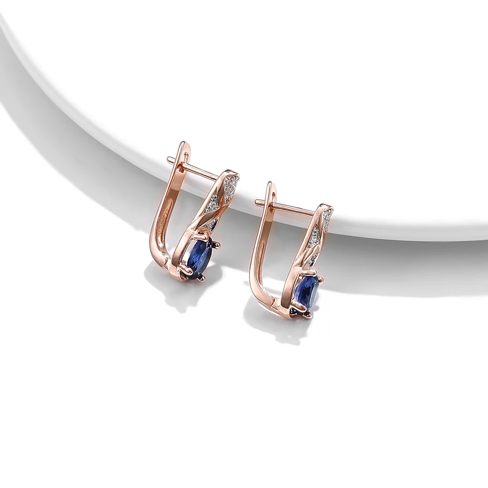 ZEMIOR Fashion Cross Line With Blue Oval 5A Cubic Zirconia Rose Gold Plated Stud Earrings For Women Fashion Jewelry New Arrival
ZEMIOR Fashion Cross Line With Blue Oval 5A Cubic Zirconia Rose Gold Plated Stud Earrings For Women Fashion Jewelry New Arrival