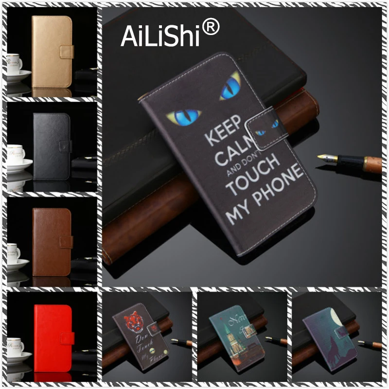 AiLiShi Leather Case For Ulefone Armor 5S MTC Smart Line Vivo Y11 DEXP Senior Cubot P30 X20 pro Flip Cover Skin Bag Card Slots | Мобильные