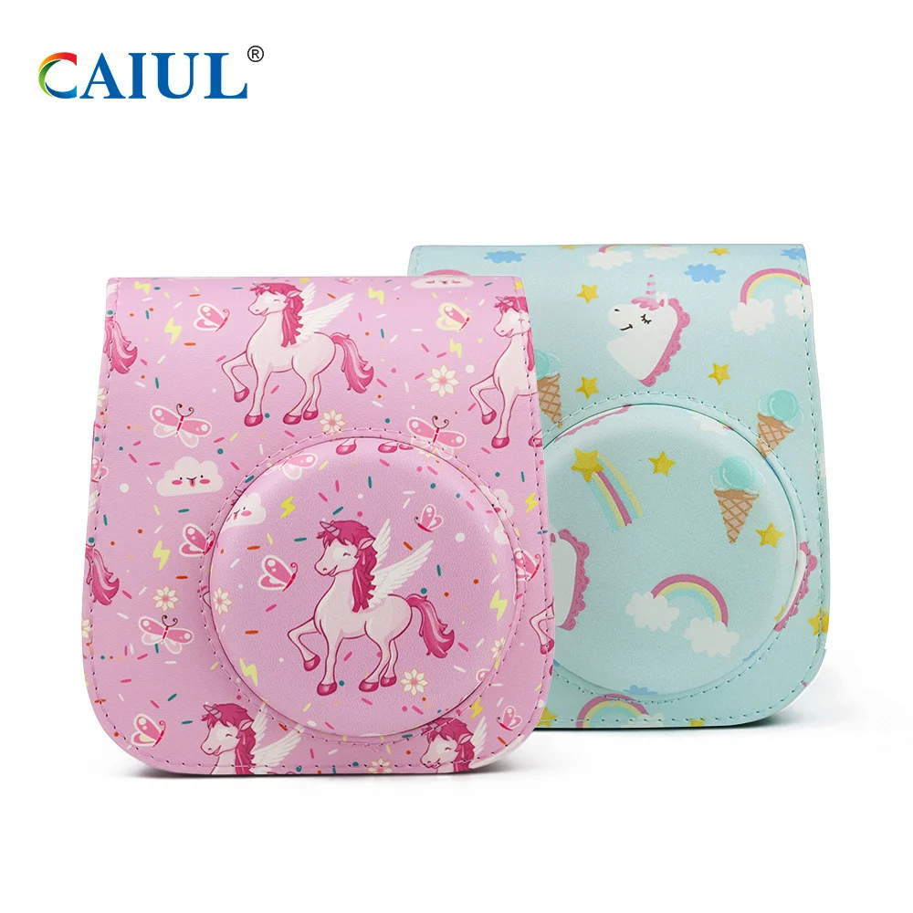 For Polaroid mini11/8/8+/9 pink horse unicorn camera bag PU retro leather fitting bag shoulder camera bag
For Polaroid mini11/8/8+/9 pink horse unicorn camera bag PU retro leather fitting bag shoulder camera bag