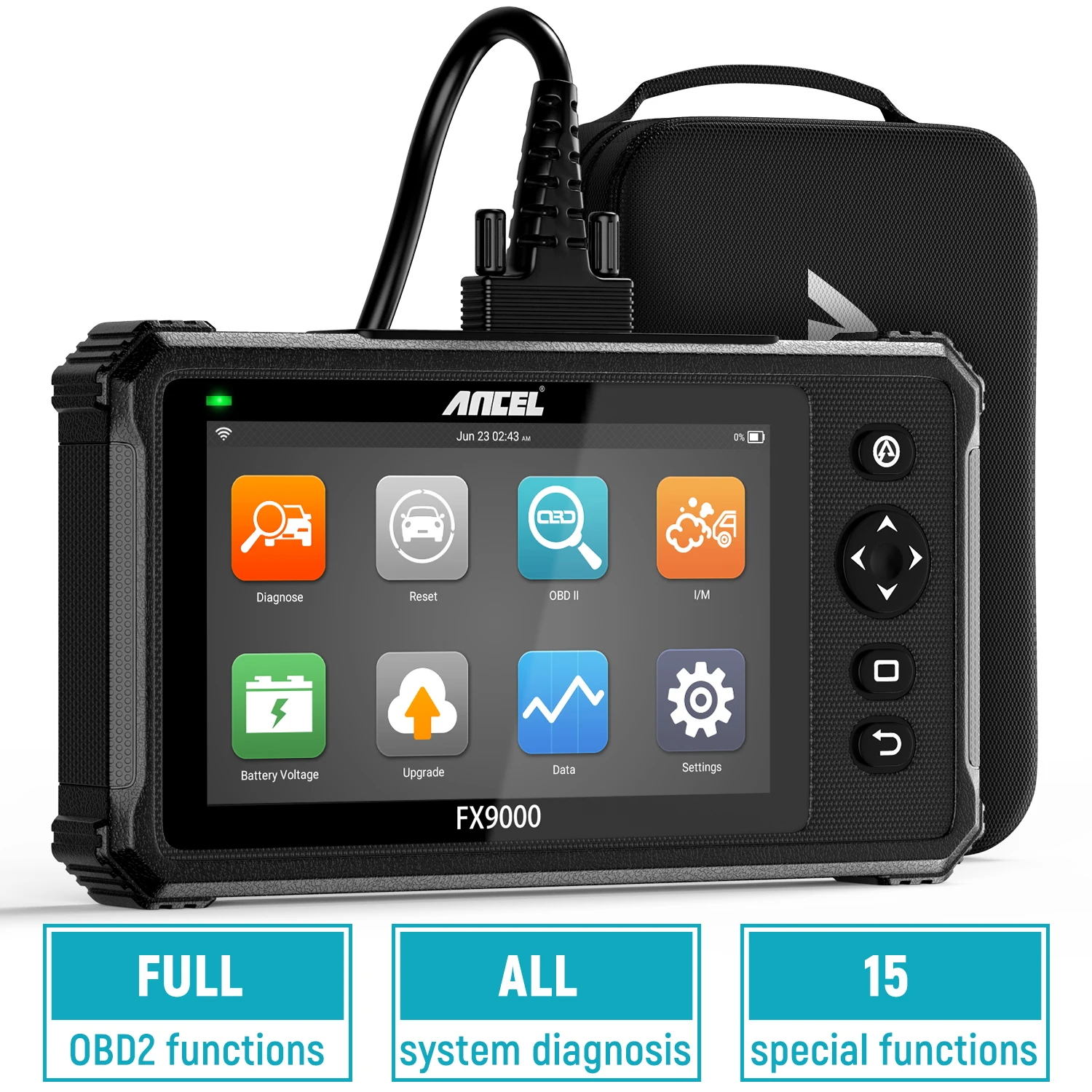 ANCEL FX9000 OBD2 Tools Professional Car Tools DPF SRS Reset OBD 2 Auto Scanner Car Diagnostic Tools Free Shipping
ANCEL FX9000 OBD2 Tools Professional Car Tools DPF SRS Reset OBD 2 Auto Scanner Car Diagnostic Tools Free Shipping