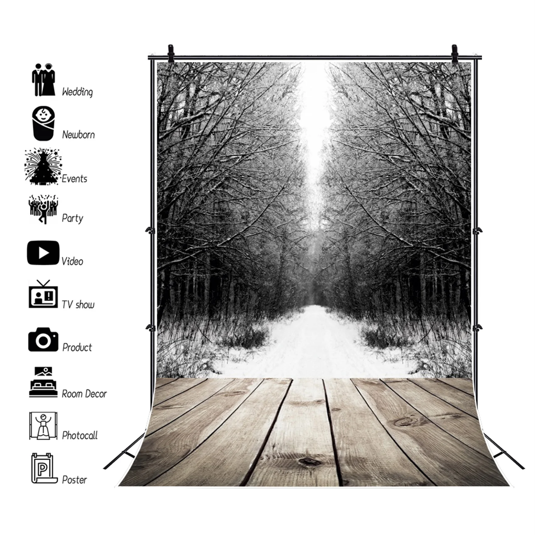 Yeele Winter Backdrop Props Photocall Wood Board Snow Baby Portrait Party Decor Photography Background Photographic Photo Studio
Yeele Winter Backdrop Props Photocall Wood Board Snow Baby Portrait Party Decor Photography Background Photographic Photo Studio