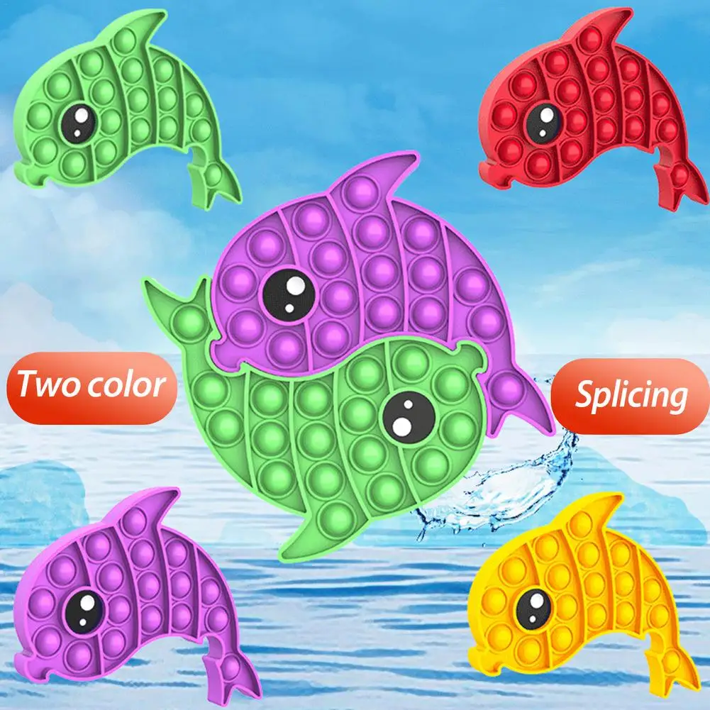 Push Pop Bubble Fidget Toys Children Adult Anti Stress Dolphin Push Bubble Sensory Toy Autism Needs Stress Reliever
Push Pop Bubble Fidget Toys Children Adult Anti Stress Dolphin Push Bubble Sensory Toy Autism Needs Stress Reliever