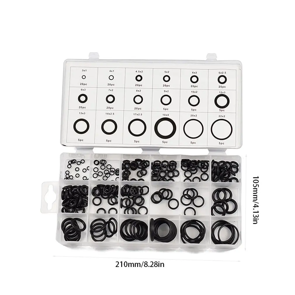 225PCS/SET Professional Home Use Black Rubber O Ring Assortment Kit Metric Automotive Grommet Seal Rubber Ring Set
225PCS/SET Professional Home Use Black Rubber O Ring Assortment Kit Metric Automotive Grommet Seal Rubber Ring Set