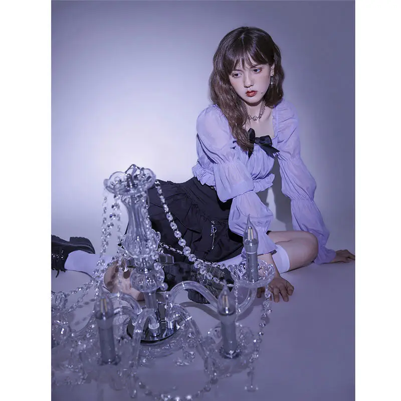 Square Collar Puff Sleeve Design Chiffon Shirt for Women Spring and Summer New Korean Versatile Short Type Fashionable Top
Square Collar Puff Sleeve Design Chiffon Shirt for Women Spring and Summer New Korean Versatile Short Type Fashionable Top