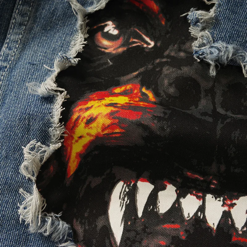 Men's Hip-Hop Jeans Jacket Funny Dog Print Dragged Jeans Jacket Spring Fall Streetwear Coat T241
Men's Hip-Hop Jeans Jacket Funny Dog Print Dragged Jeans Jacket Spring Fall Streetwear Coat T241
